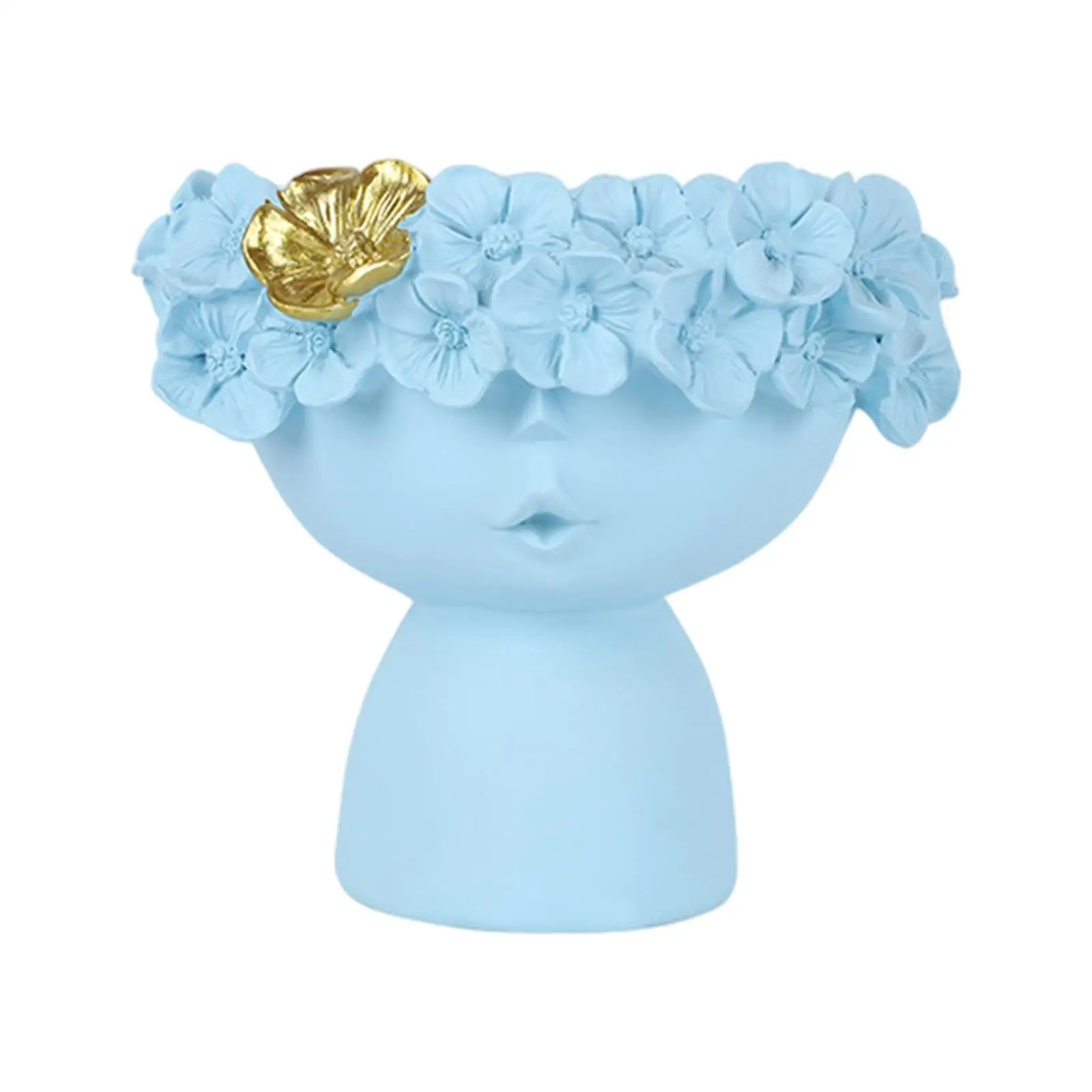 Creative Ceramic Female Face Art Vase Nordic Abstract Girl Head Flower Pot Modern Home Decor Decorative Vase for Living Room