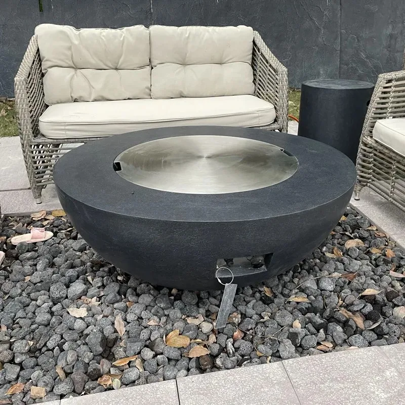 

Газовая каминная чаша на открытом воздухе: обогреватель для патио, современная костра, садовый камин