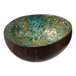 Coconut Shell Coconut Bowl Multifunctional White/Blue/Green 14*14*5 CM Key Bowl Candy Container Living Room