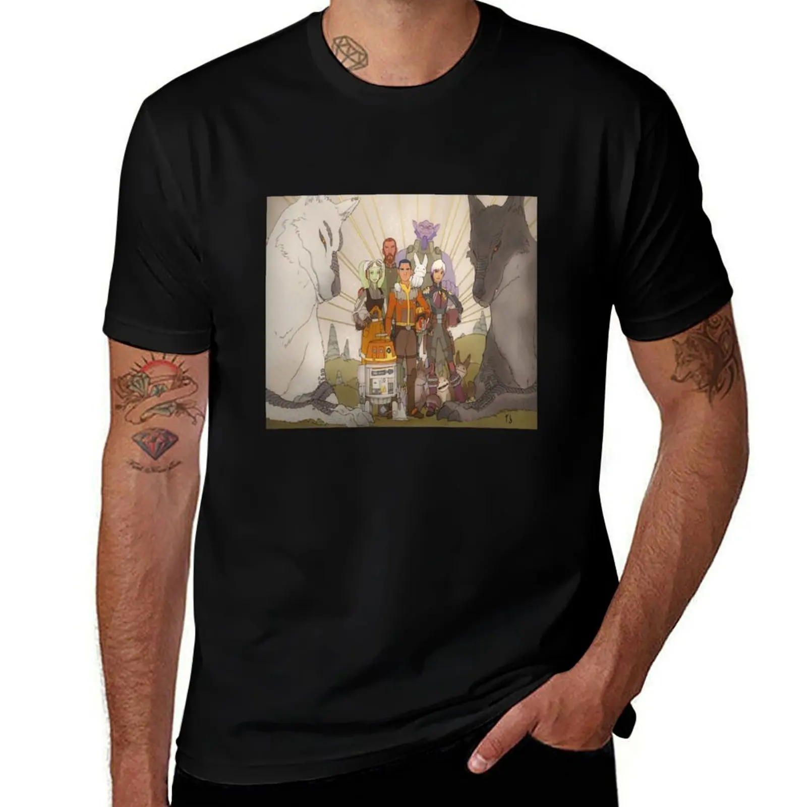 Spectres Mural Full T-Shirt Sun Protective Outdoor Tee Top