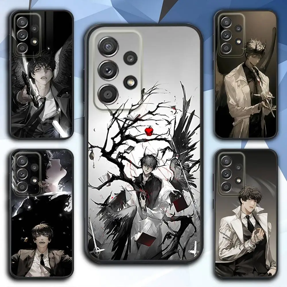 

O-OmniscientS Reader Phone Case For Samsung S 25,24,23,22,30,21,10,9,Ultra,Plus,Lite,FE,4,5 G Soft Black Case