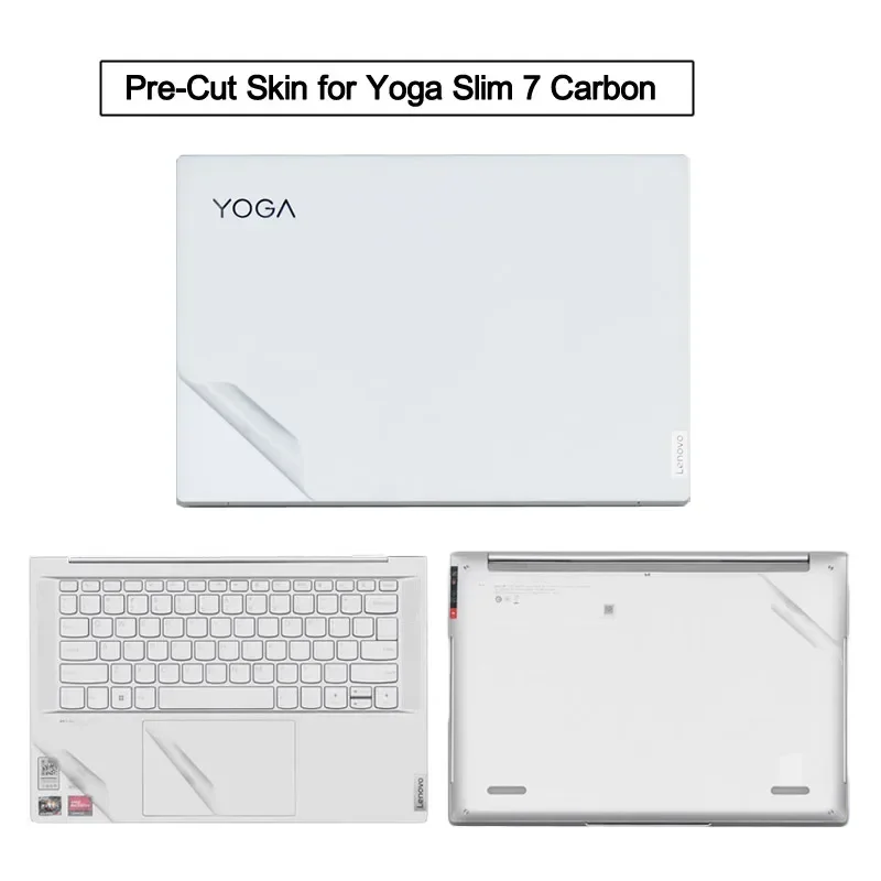 Pre-Cut Anti Fingerprints Laptop Sticker Skin Cover Film for Yoga Slim 7 Carbon 13 14 inch 2021 2022 13ITL5 14ACN6