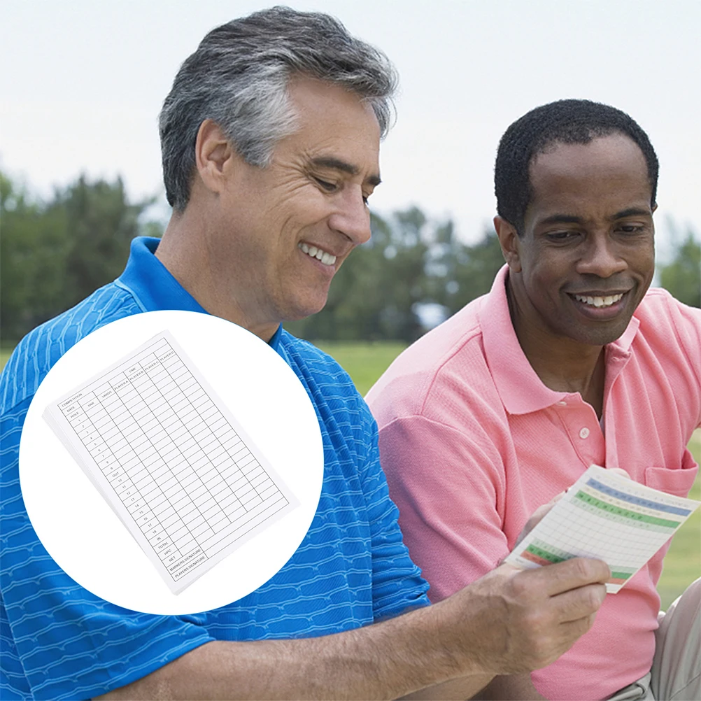 10 قطعة بطاقات تسجيل نقاط الجولف سميكة المغلفة ورقة موثوقة حفظ النتائج ورقة للرياضة الحدث المنافسة لوازم الغولف #6