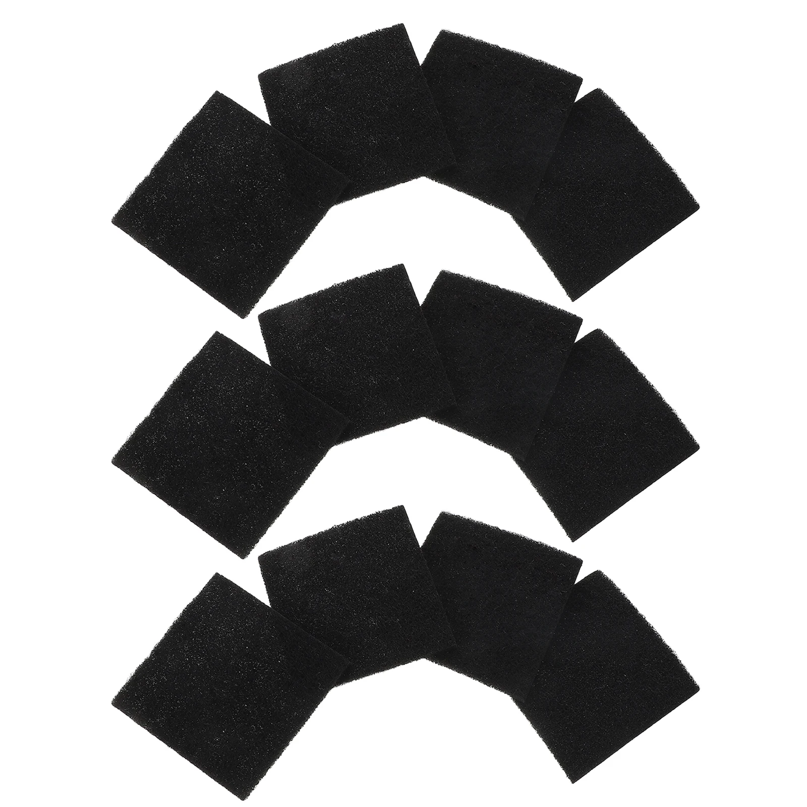 

12pcs Carbon Compost Filters Replacement Easily Cut for Kitchen Trash Bin Countertop Odorless Fiber Pad Home Use