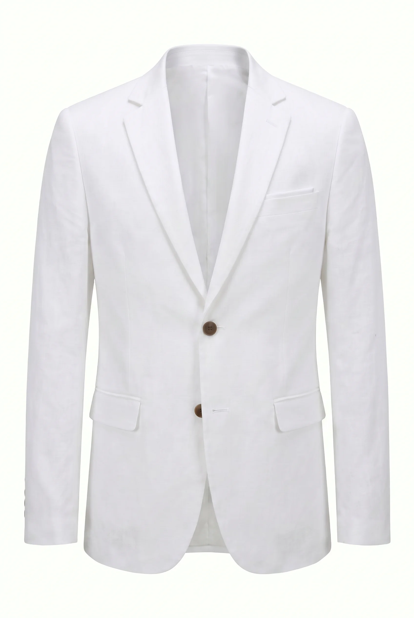 Men's Linen Blend Suits for Business Professionals, Wedding Guests, and Participants in Spring and Summer Outdoor Social Events, in an Italian Light Business Style