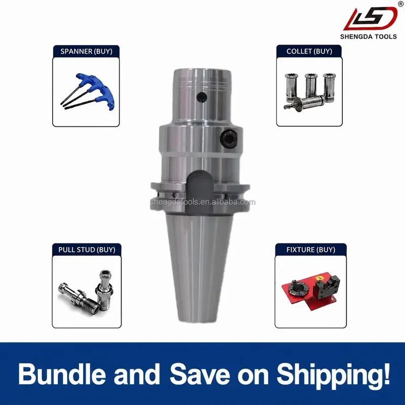 Factory Direct High Precision SK40-HDC Hydraulic Tool Holder 0.002mm Runout Hydraulic Chuck for CNC Machining Center