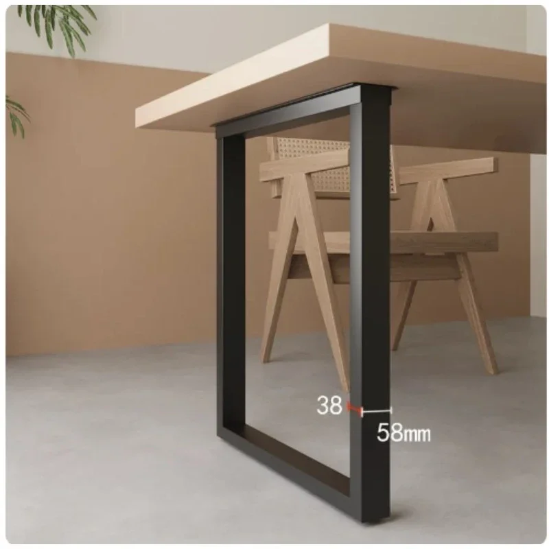 Iron Metal Table Leg Bracket Sturdy Support Feet Stable Heavy‑Duty Support for Dining Bar Coffee Desk Home DIY Furniture
