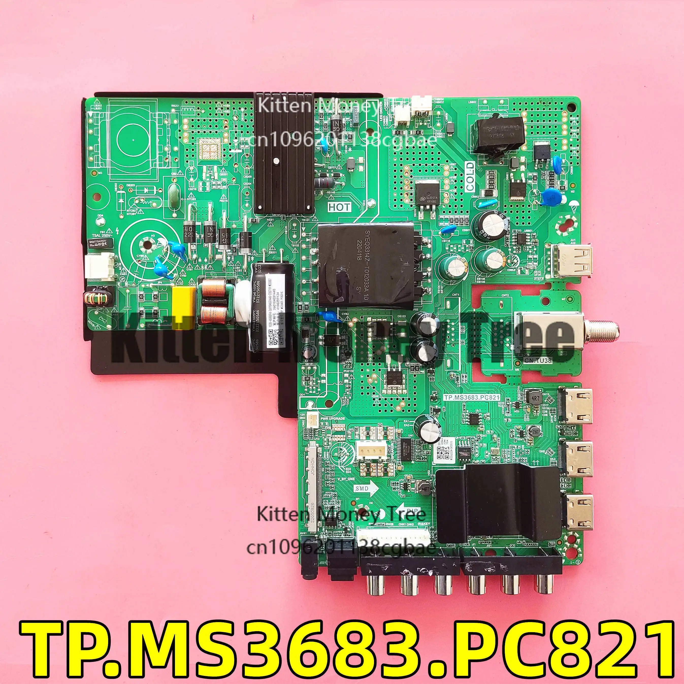 

Плата управления телевизором DS-D5050OUE-A LCD PT500GT02-1. Главная плата MS3683.PC821