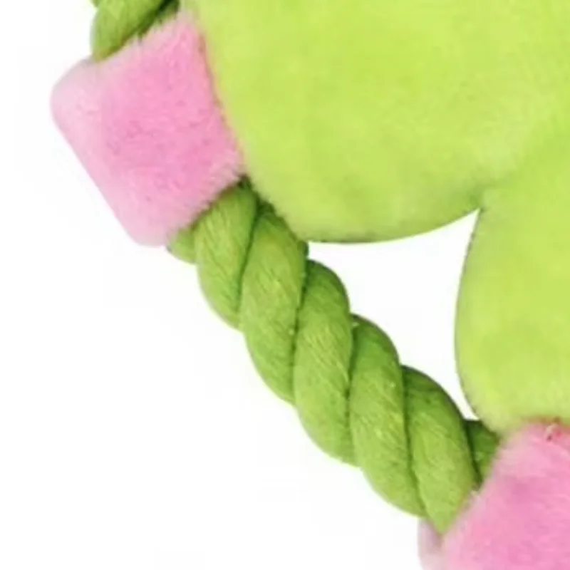 

Plush Dog Flying Disc,Cotton Rope Circle Dog Chew Toy,Interactive Tug-of-War Toy for Small Medium Dogs Training Toss And Fetch