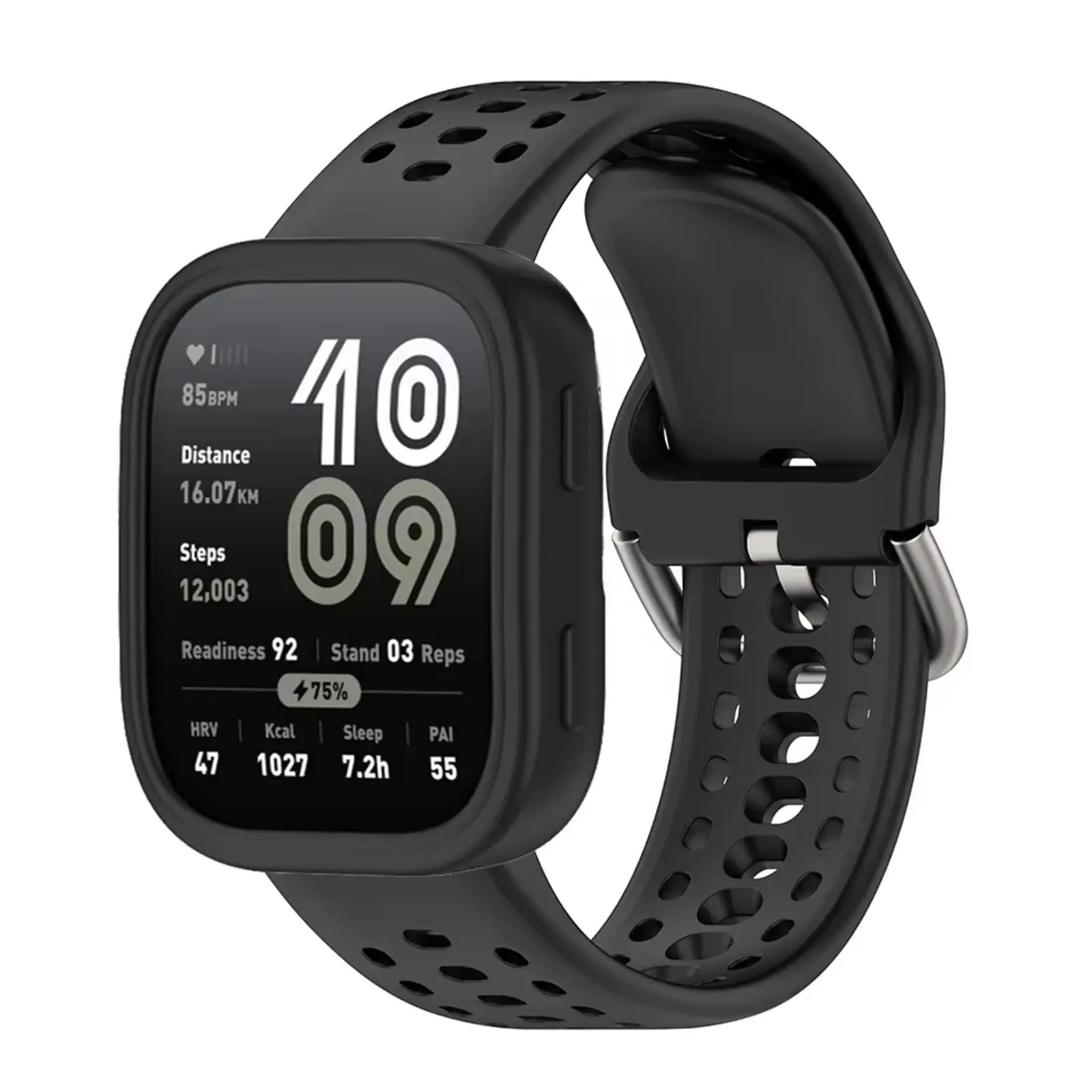 Pulseira de silicone para smartwatch amazfit bip 6, pulseira respirável original para amazfit bip 6, acessórios de proteção