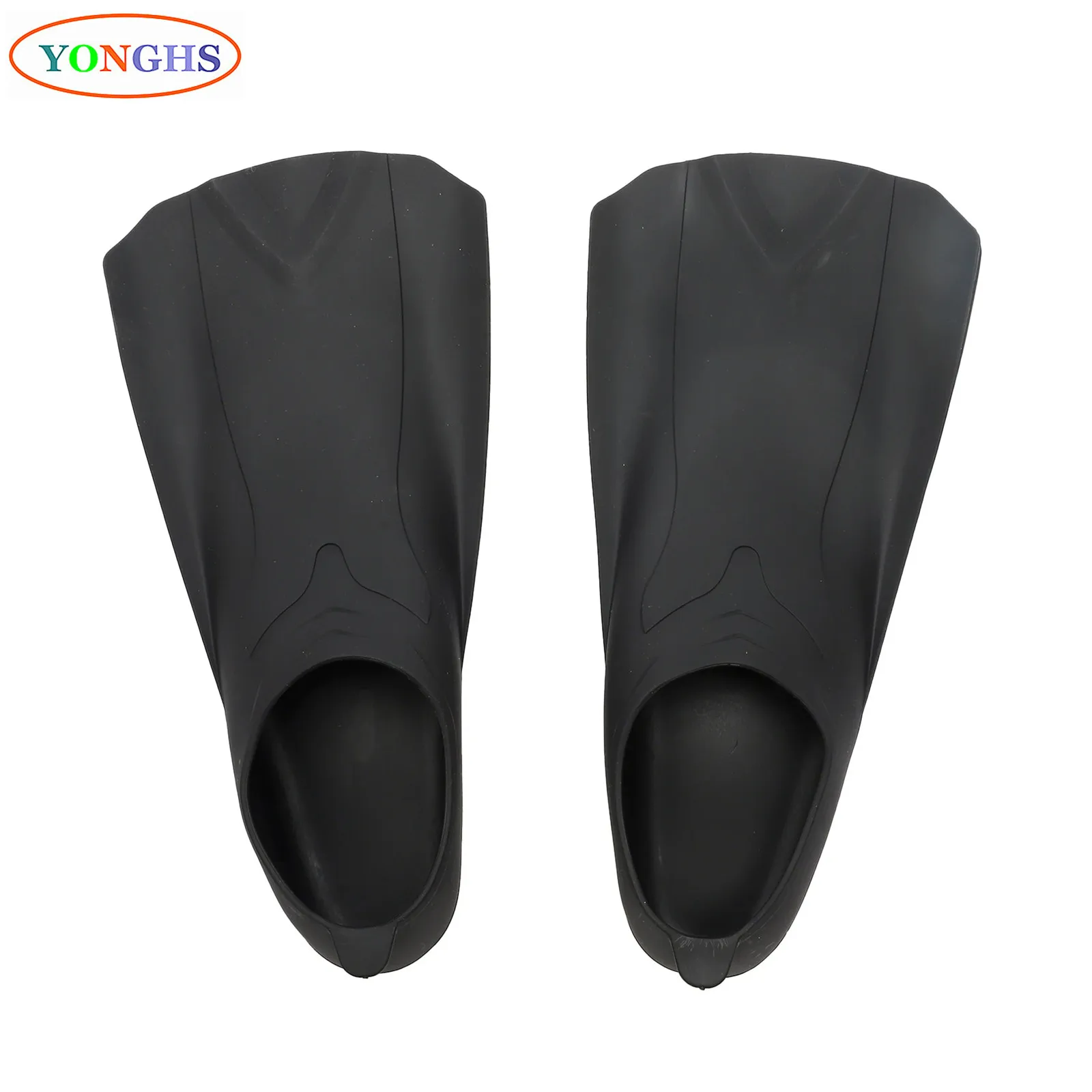 Silicone Swim Flippers Flexible Comfortable Gear Full Foot Flippers for Kids Adults Snorkeling Swimming Diving Training Flippers