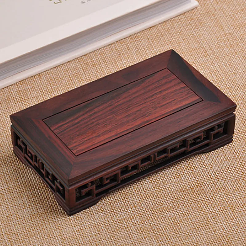 Classical Rectangular Rosewood Flowerpots, Vase, Jade, rare Stones, Buddha statues, Tea Sets, Ornaments, Solid Wood, Jade