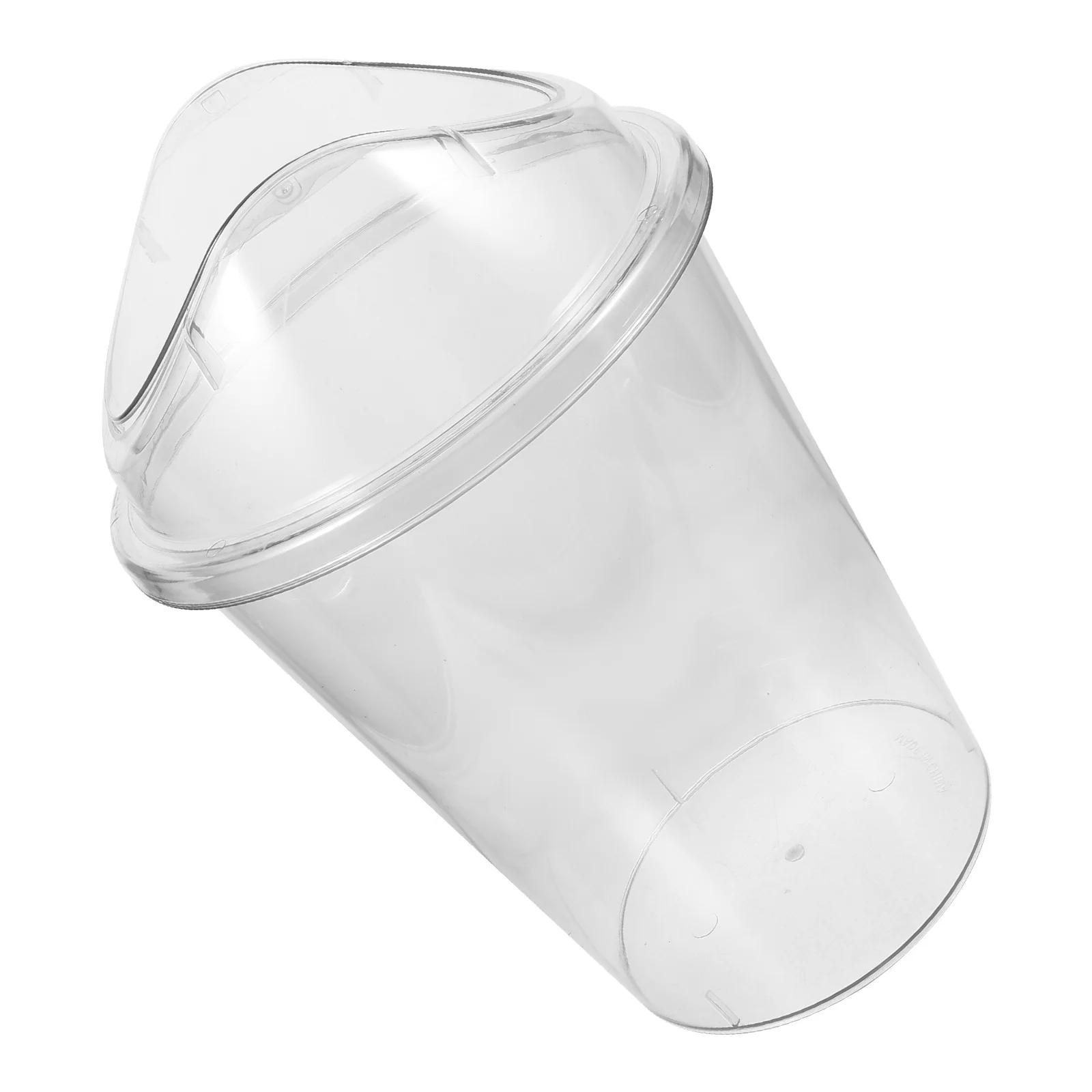 

Large Capacity Round Transparent Trash Bin Heavy Duty Plastic Garbage Container For Home Office Bedroom Bathroom Kitchen Waste