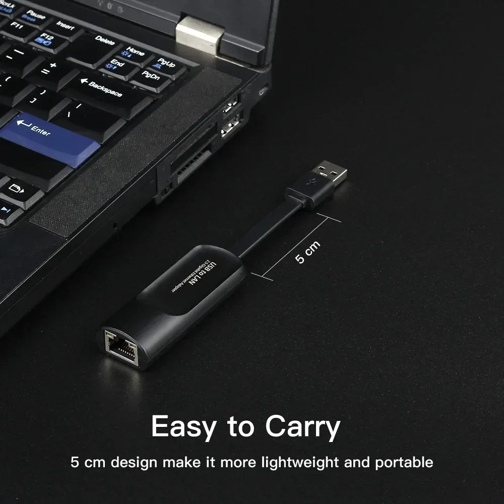 1000Mbps Ethernet Adapter 2.5G Type C USB 3.0 to RJ45 Network Card Wired Ethernet Gigabit Adapter Lan Card Hub for MacBook iPad