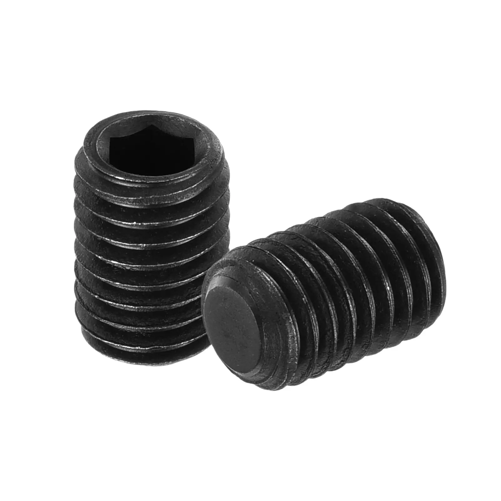 Uxcell 10/20/50pcs M5 M6 M8 M10 Hex Socket Grub Screw Alloy Steel Socket Set Screws Black