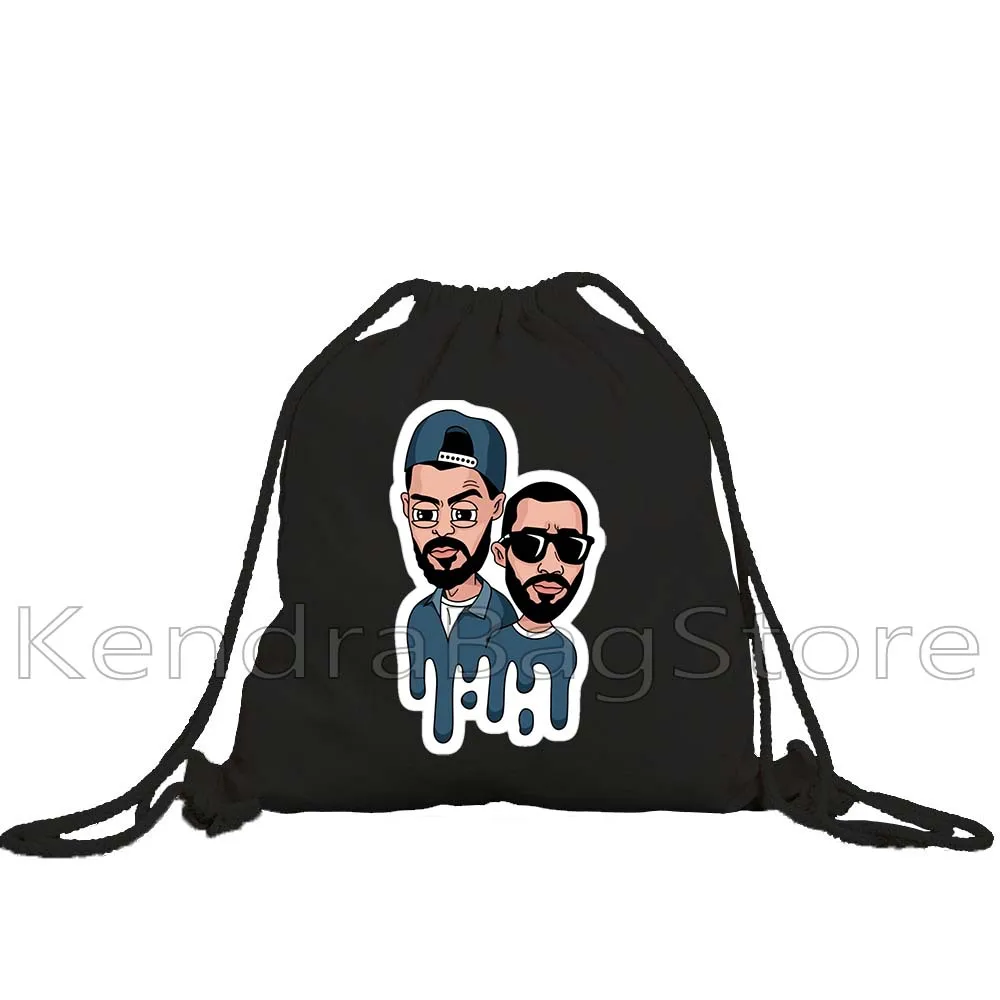 Rapper Hajime Miyagi Andy Panda Great Rap Artist Music Gifts Canvas Drawstring Backpack Sports Gym Sackpack String Bag for Sport