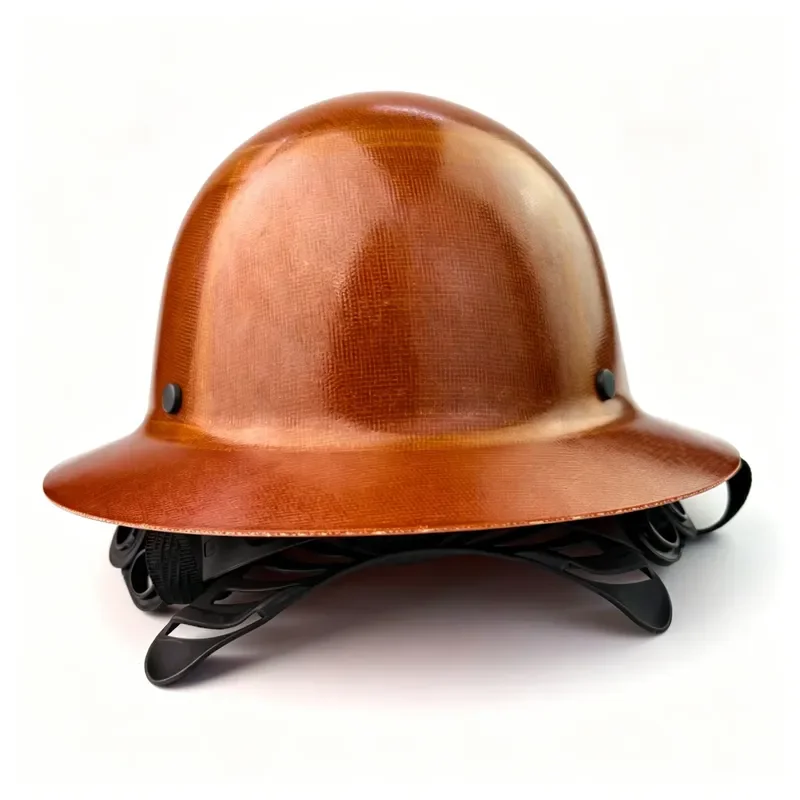 Factory-Wholesale Fiberglass Safety Helmet High/Low-Temperature Resistant Insulated Wide-Brimmed Cap Custom Logo 6 Hard Hat