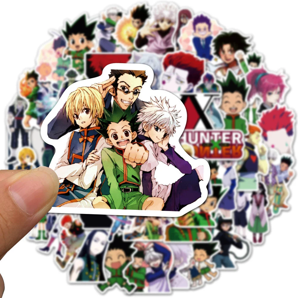 

10/30/50/100pcs HUNTERxHUNTER Anime Stickers Decals Skateboard Laptop Phone Luggage Decoration Waterproof Sticker Classics Toys