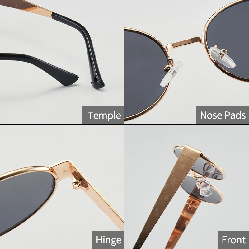 1Pc Unisex Mode Gläser Neue Universal Luxus Metall Runde Rahmen Retro Vielseitig Casual Trendy Weihnachten Geschenk Black Friday Dail