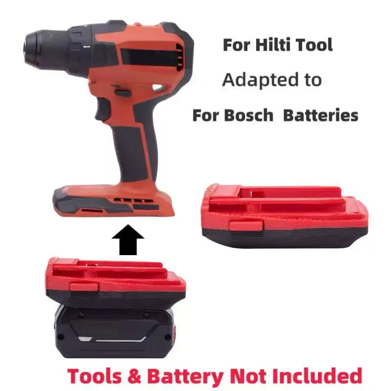 

Adapter Converter For Bosch 8V Lithium Ion Batteries Convert To Hilti 22v Cordless Tool(Not include tools and battery)