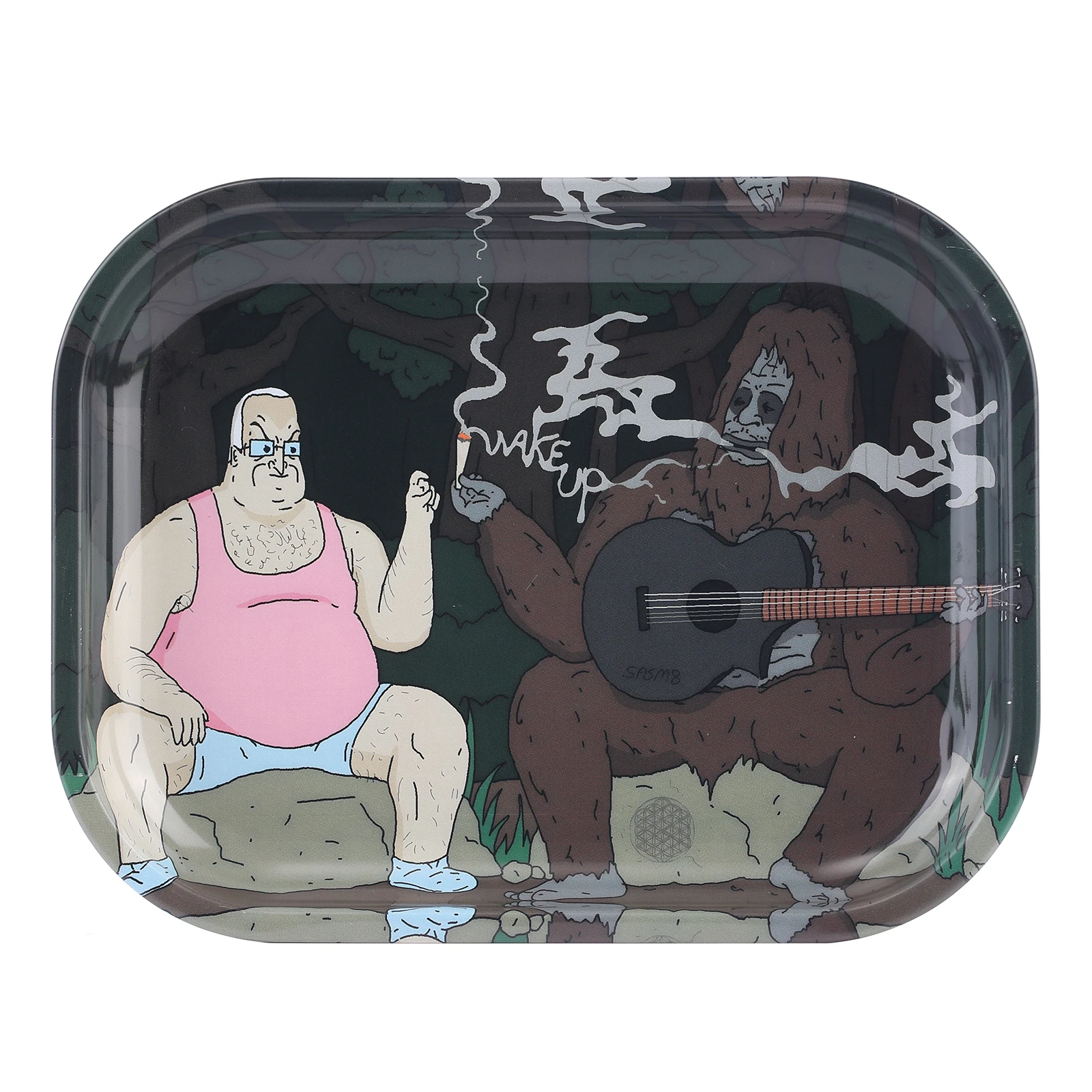 Bandeja de Dibujos Animados Duradera de 5.5*7 Pulgadas para Enrollar Hierbas y Cigarrillos