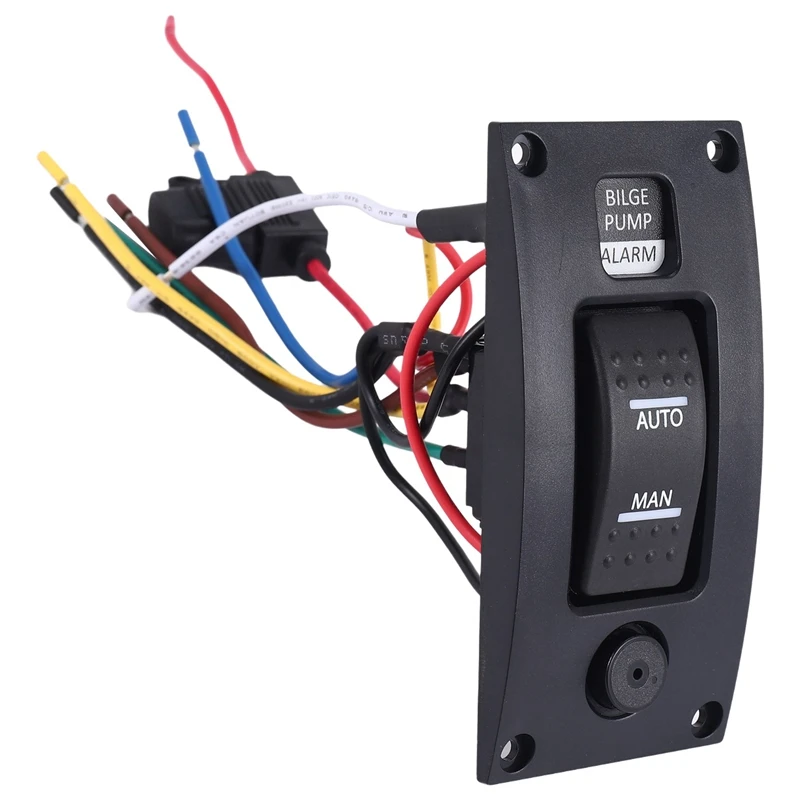 12-24V Bilge Pump Switch Waterproof Alarm Ship Deck Cleaning New Arrivals /Off/on Switch Panel