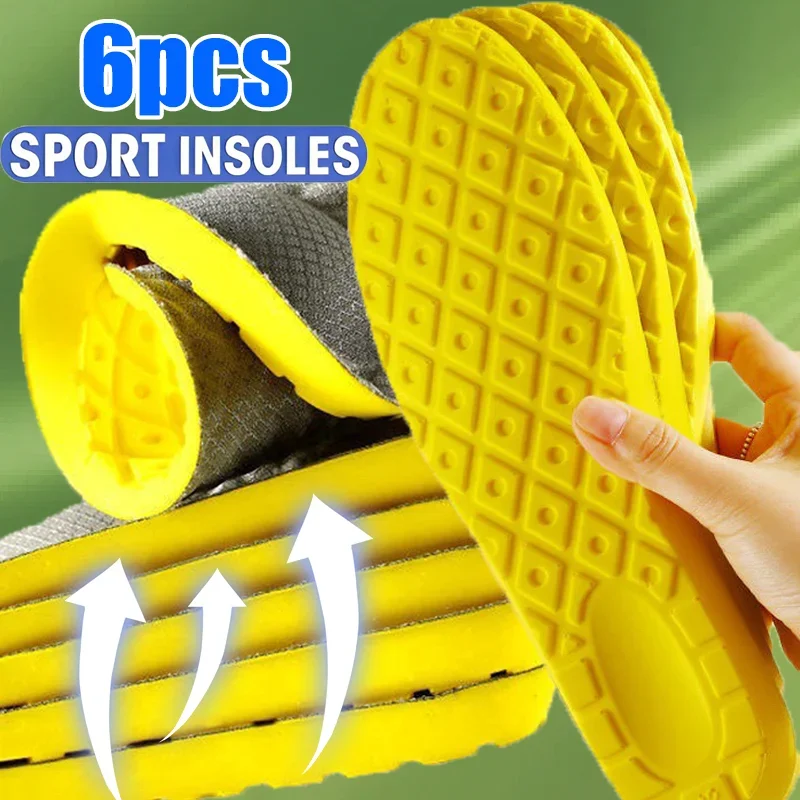 

Latex Memory Foam Insoles Sports Shoes Accessories Men's Foot Support Shoe Pads Breathable Orthopedic Feet Care Insert Cushion