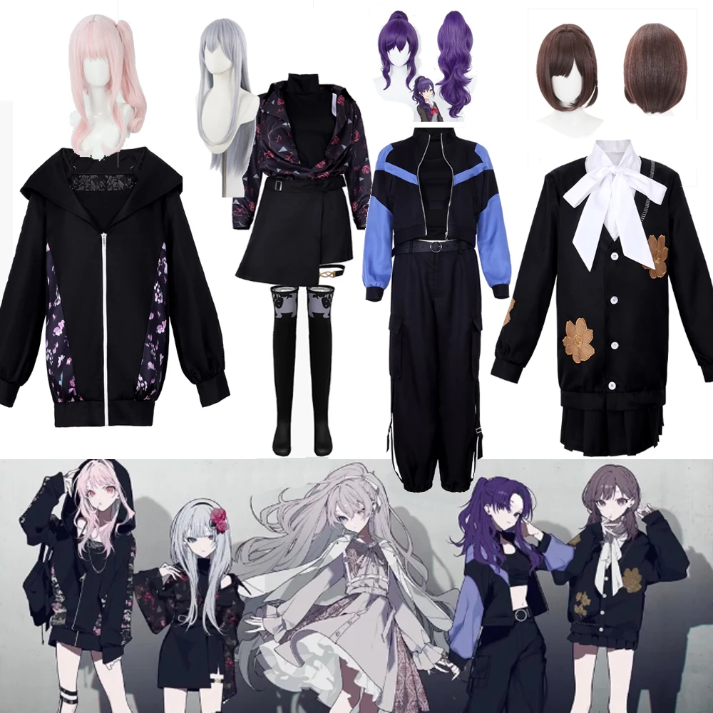 anime-project-sekai-asahina-mafuyu-akiyama-mizuki-shinonome-ena-yoisaki-kanade-cosplay-costume-performance-pjsk-halloween-stage