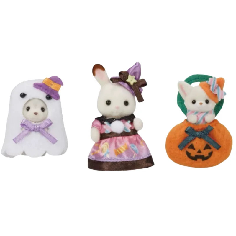 2024 Anime Sylvanian Baby Family Festivals Limited Halloween Christmas Set Family Toy Cross Dressing Party Doll Family Gift Toy