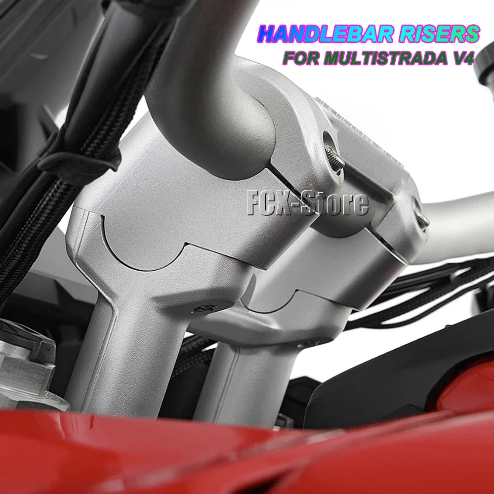 For DUCATI Multistrada V4 MULTISTRADA V4 CNC Aluminum Motorcycle Accessories Handlebar Riser Lift Back Move Mount Lifter