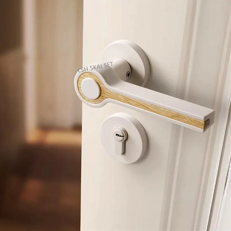 

Бесшумные дверные замки для спальни, внутренние замки из цинкового сплава, бытовые раздельные противовзломные замки, высококачественная дверная фурнитура