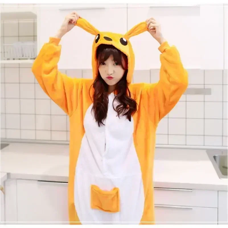 Funny Couple Kangaroo Pajama Costume Halloween Dress Up Outfits Carnaval Party Stage Performance Dance Show