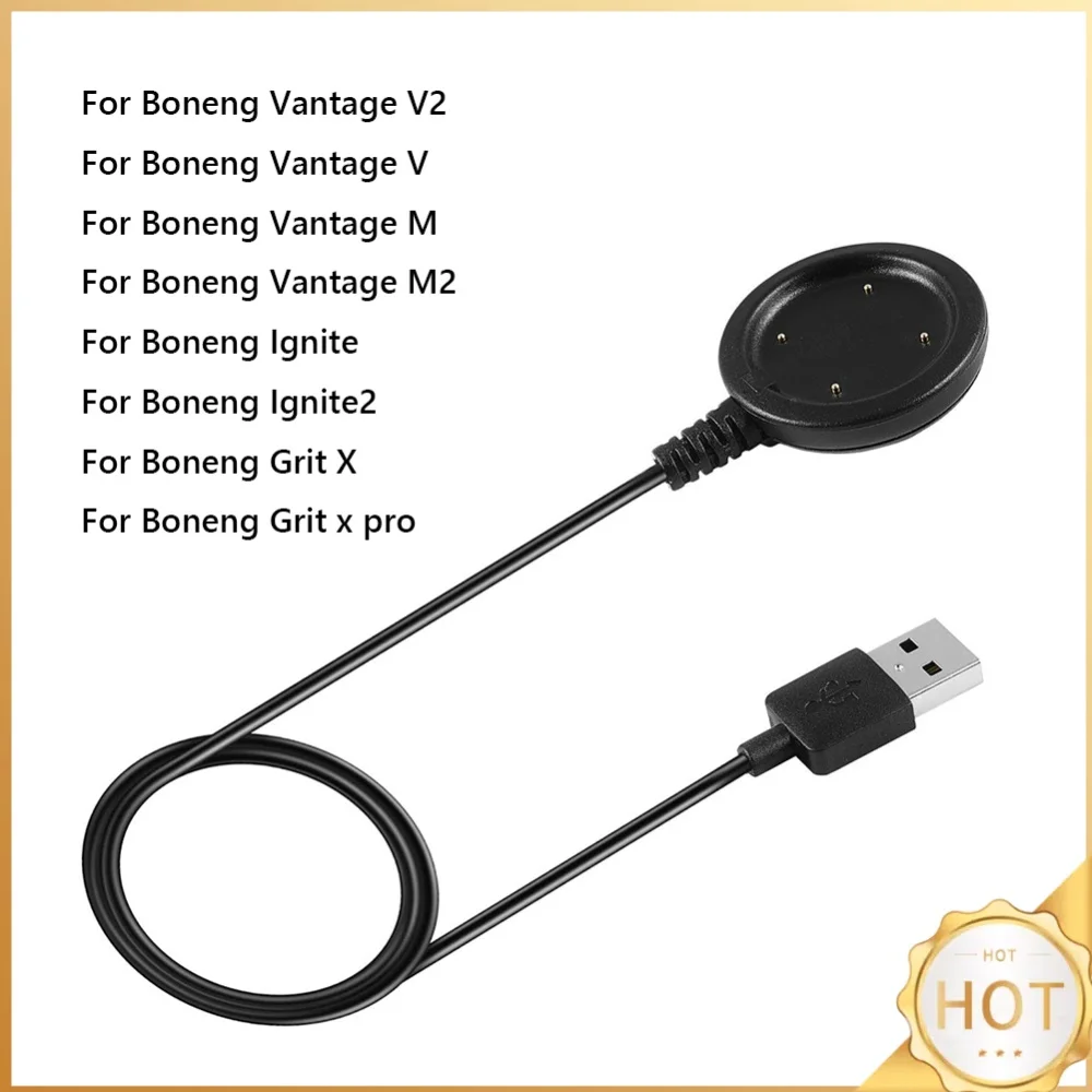 1m Charger Cable Replacement USB Charger Smart Watch Accessories Charger Cradle Cord for Polar Ignite/Ignite 2/Grit X/Grit X Pro