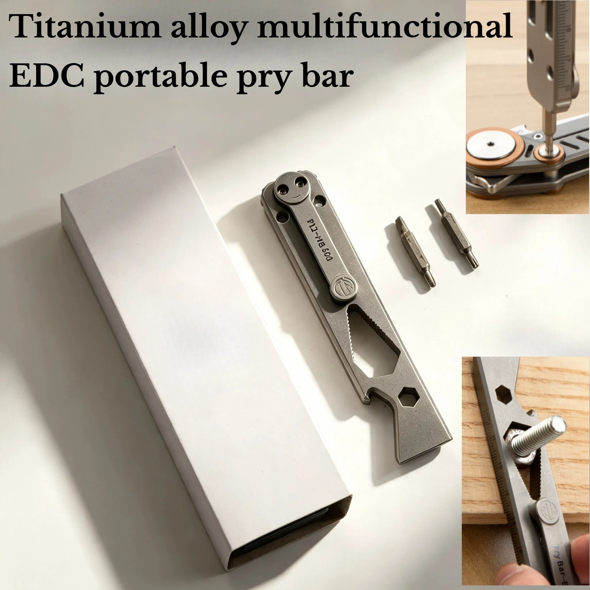 Outdoor Camping Portable Titanium Alloy Multifunctional Pry Bar Bottle Opener DDC Survival Self-defense Tool