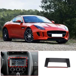 For Jaguar F-TYPE F Tpye 2013-2018 Car Navigation Screen Panel Frame Sticker ABS Interior Accessories