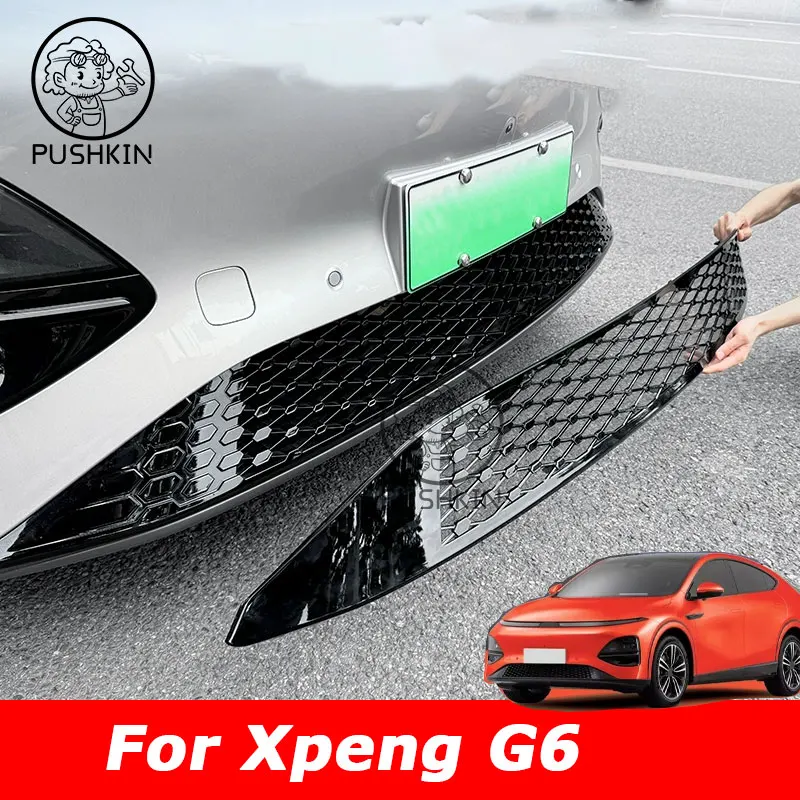 

For XiaoPeng Xpeng G6 2024 2025 2026 Car Front Face Insect Net Fit Modified Front Grille Integrated Dust Protection Accessorie