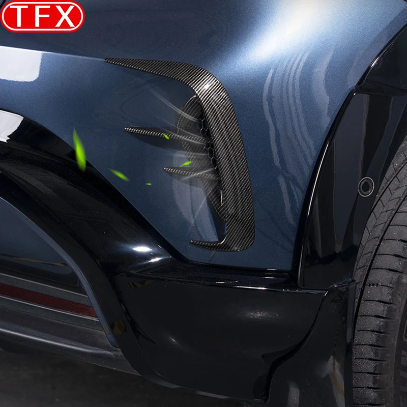 

For Xiaomi YU7 2025 2026 Car Carbon Fiber Pattern Rear Spoiler and& Blacked-Out Trim Package Exterior Modification Accessories