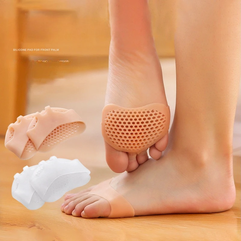 Front Foot Pad Anti-Pain Pad Silicone Super Soft Pain Front Foot Pad Women's High Heels Artifact Half Size Pad Thickened Foot
