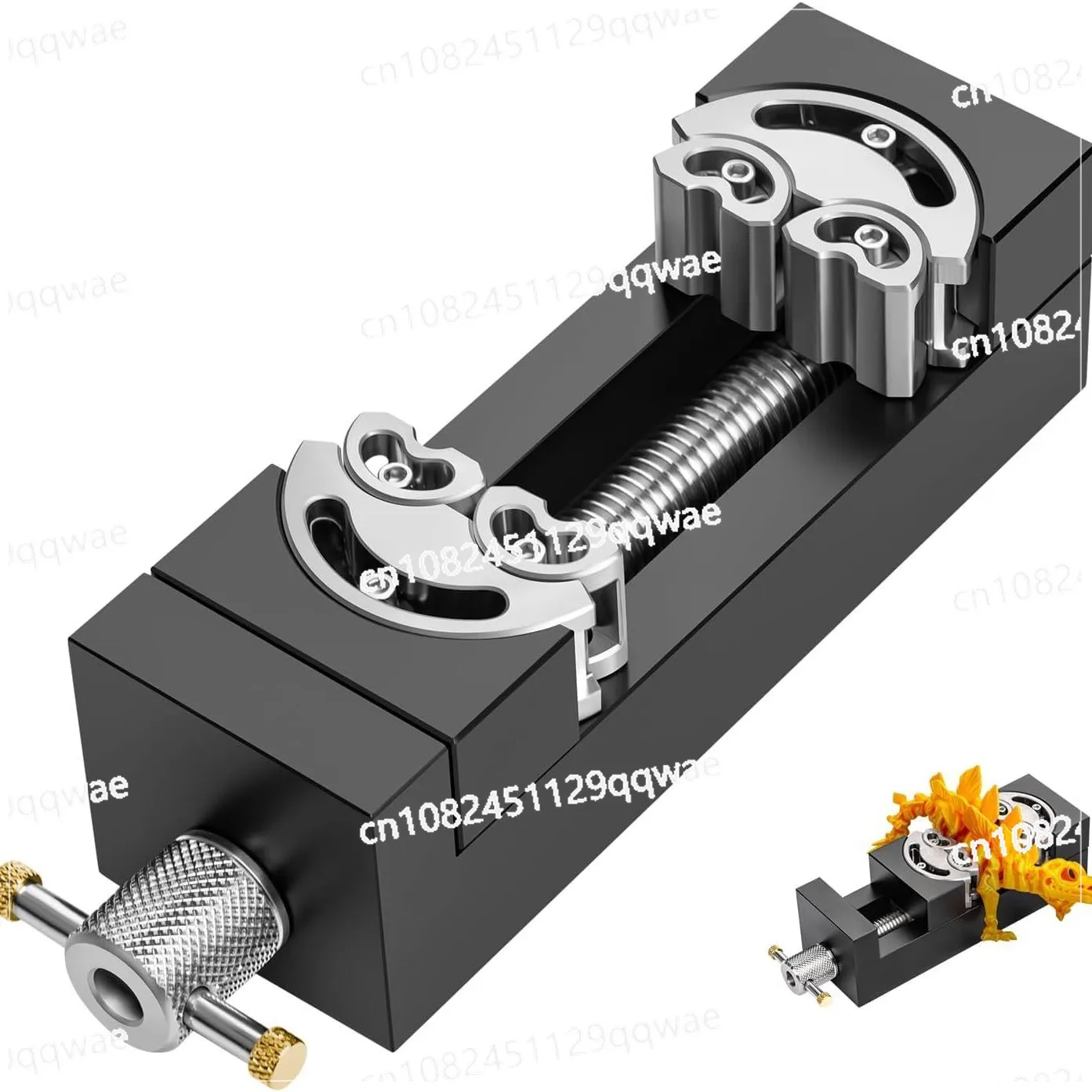 Heavy duty self-adjusting aviation grade intelligent fractal mini vice press vice
