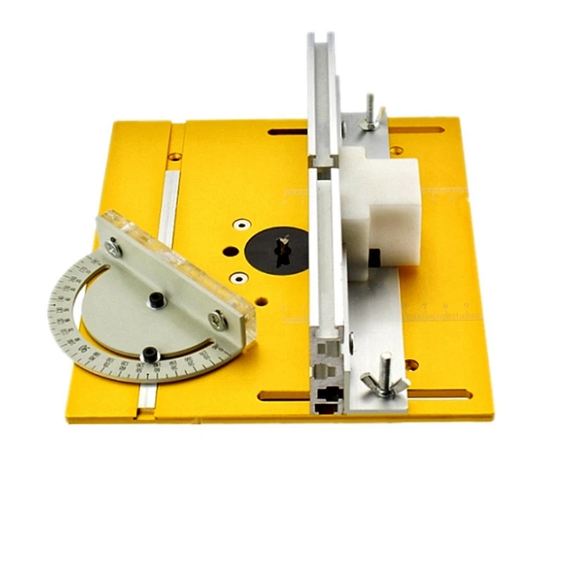 Router Table Insert Plate Miter Gauge For Woodworking Benches Table Saw Multifunctional Trimmer Engraving Machine