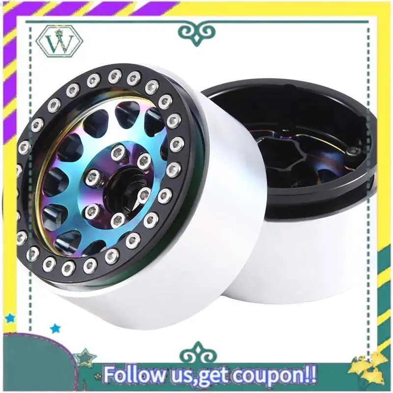 

4 шт., металлические 1,9-дюймовые ступицы колес из алюминиевого сплава с замком для 1/10 AXIAL SCX10 D90, обновление на гусеничном ходу, сменный стиль 1