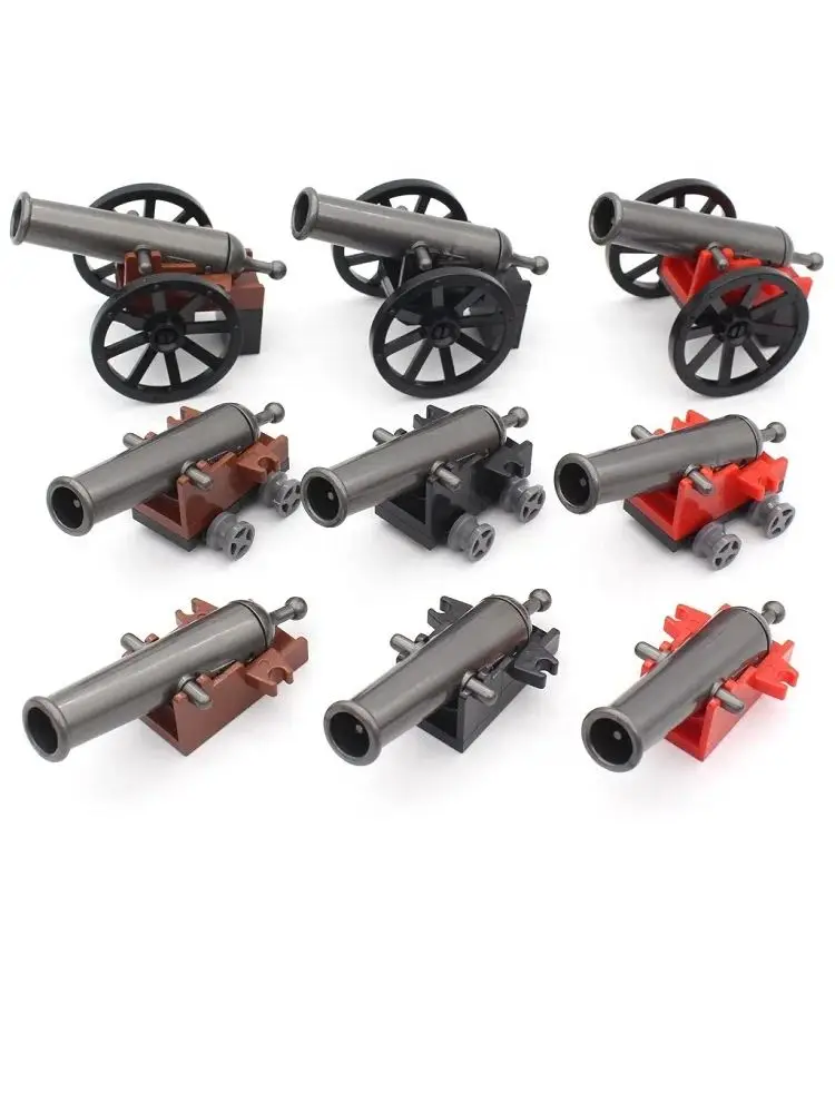 Guerres napoléonnes marine militaire bateau Pirate des caraïbes arme d'artillerie armée Mini figurines d'action accessoires blocs de construction jouets