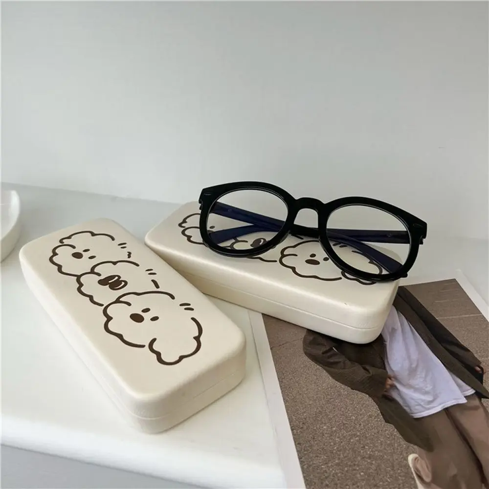 

Lovely Portable Myopia Glasses Case Convenient Pressure Simple Student Bear Glasses Case Glasses Box Storage Box