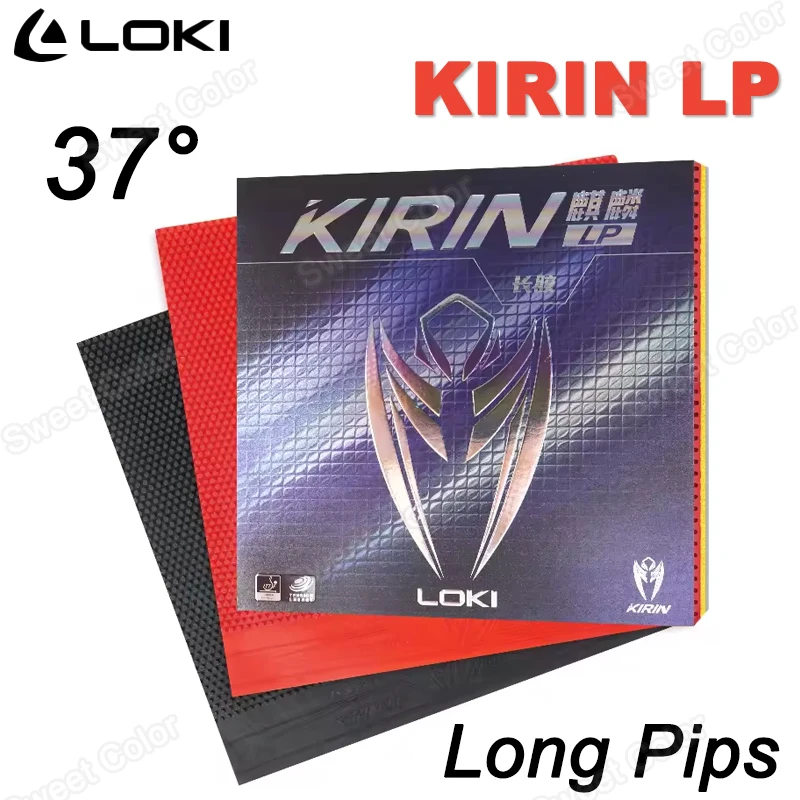 

LOKI KIRIN LP Long Pips Table Tennis Rubber Sheet Non-sticky High Density Loxa Sponge Ping Pong Rubber ITTF Approved H37°