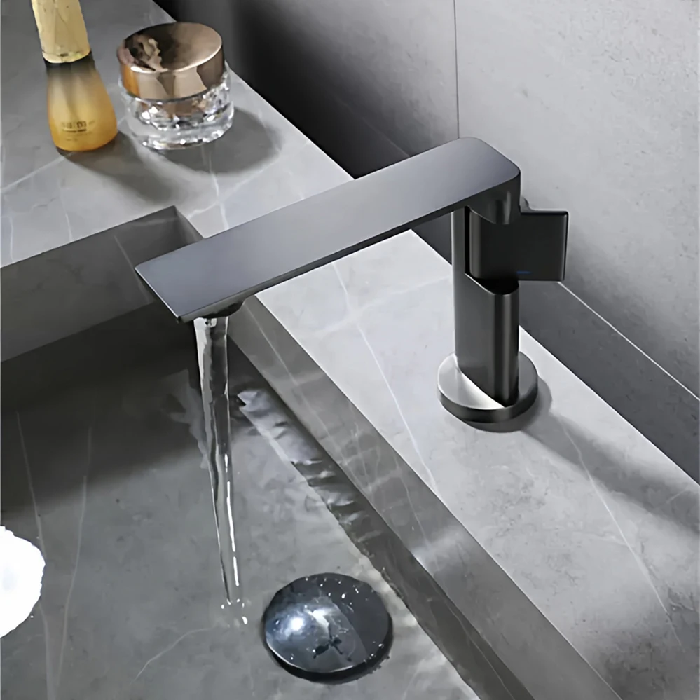 Brass Water Tap Modern Novel Design Bathroom Faucet Single Handle Basin Mixer Tap For Wash Sink
