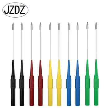 JZDZ 테스트 프로브 바늘 멀티 미터, 스테인레스 펑크 백 프로브 핀, 4mm 바나나 소켓 검사 도구, J.30009 +, 10 개, 1mm