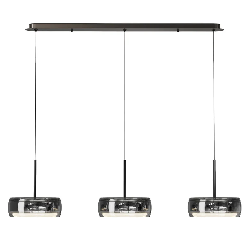 

Dining room, modern minimalist Italian high-end, light luxury, glass, restaurant chandelier