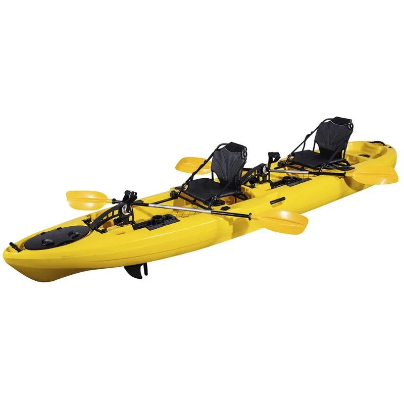 

Rowing boat plastic hard boat plastic pedal boat, tandem pedal boat 14ft pedal