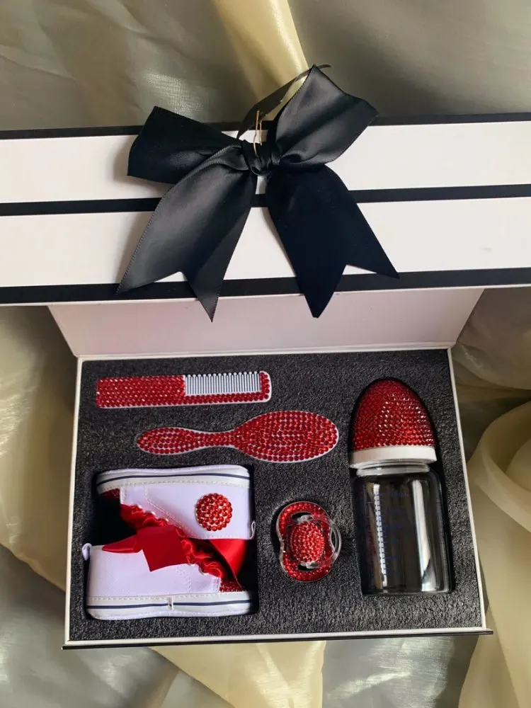 Dollbling Glam Luxury Bottle Set Personalized Newborn Photography Gift Box Baby Christmas Handmade Gift