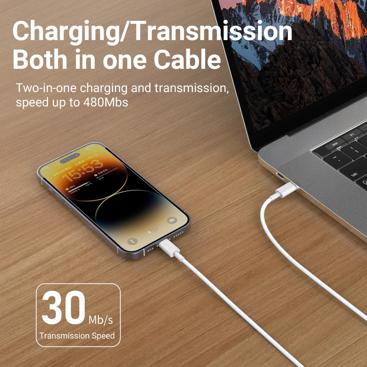 كابل USB C إلى Lightning 20 وات PD سلك مزامنة البيانات للشحن السريع لهاتف iPhone 14 13 12 11 X Pro Max كابل بيانات صغير لهاتف iPhone iPad 2M #4